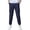 Navy, variant on CYRBOKO Boys Cotton Linen Pants, Back-to-school Casual Athletic Multi-Pocket Jogger Pants Beige Size 10-12 T