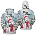 thumbnail image 3 of Merry Christmas Bichon Frise Enjoys Woofmas Winter Xmas Holiday All Over Print 3D Hoodie Unisex Merch Hoodies Bichons Dog Lovers Gifts Idea - 02022, 3 of 6