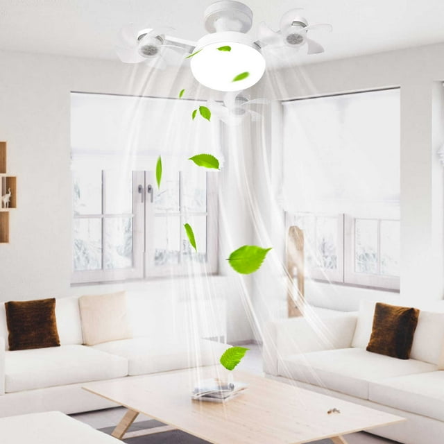PRETXORVE Fan Light Dimming Lamp Household Remote Control Silent Strong Wind Fan Light