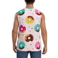thumbnail image 4 of JUNZAN Donut Men's Sleeveless T Shirts,Sleeveless Muscle Shirts,Sizes S-3XL, 4 of 8