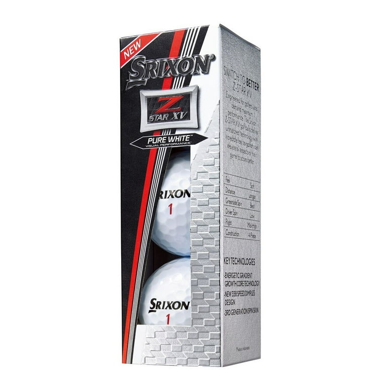 Srixon Z-Star XV Golf Balls, 12 Pack