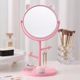 thumbnail image 3 of Bear Ear Desktop Mirror Creative Dormitory Desktop Mirror Cute Desktop, 3 of 8