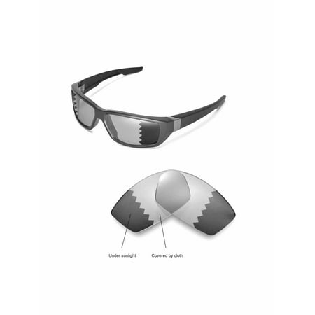 Walleva Transition/Photochromic Polarized Replacement Lenses for Spy Optic Dirty MO Sunglasses