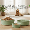 thumbnail image 5 of Premium Anti-Skid Stainless Steel Dog Bowl, Easy to Clean Pet Feeder by Pawpourri, 32.1 fl oz, Green, 5 of 8