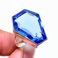 thumbnail image 2 of Natural Swiss Blue Topaz Gemstone 925 Sterling Silver Gift Ring Size 9, 2 of 2