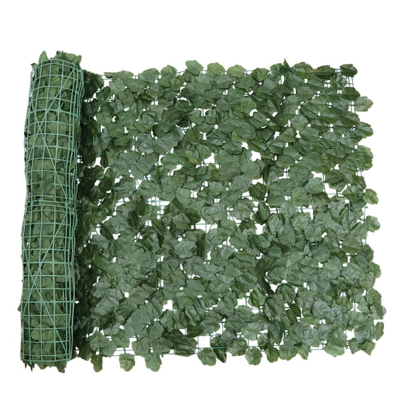 YouLoveIt 39x98in Artificial Ivy Privacy Fence Screen Artificial Ivy Privacy Fence Screen Fake Leaves Vines Grass Wall for Patio Balcony Privacy, Garden, Backyard Greenery Wall Decor
