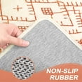 thumbnail image 3 of Bathroom Runner Rug 20x59 inch Long Boho Bath Mat Non-Slip Vintage Moroccan Farmhouse Orange Distressed Bath Rug Soft Velvet Machine Washable Bathroom Mats for Tub Sink Shower, 3 of 6