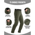 thumbnail image 3 of Pantalones FREE SOLDIER con forro polar, repelentes al agua para senderismo al aire libre, 3 of 9