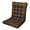 Dark Brown A, variant on Tufted Chair Cushion, Polyester Padded Seat and Backrest Pad for Dining/Office Chairs,17.7×33.5in(Teal)