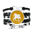 thumbnail image 1 of External Ferocious Ability Flame Gods Beasts Bracelet Love Accessory Twisted Leather Knitting Rope Wristband Gift, 1 of 2