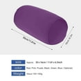 thumbnail image 2 of Microbead Bolster Tube Pillow Travel Essentials Squishy Roll Body Cushion Cylinder Bean Bag Throw Pillow Neck Arm Back Support for Plane Car Travel Recliner Sleeping Home Gift(Purple), 2 of 8