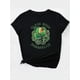 thumbnail image 3 of 1pc Women'S Casual Crew Neck T-Shirt, Glam Rock Shamrock Print, Short Sleeve, Knit Polyester Fabric, Medium Stretch, Fashion Top for Spring/Summer/Fall, 3 of 7