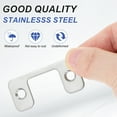 thumbnail image 4 of Uxcell Adjustable Door Strike Plate with Screws Stainless Steel for Electronic Locks Silver, 4 of 6