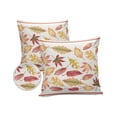 thumbnail image 2 of Outdoor Pillow Covers Throws Fall Maple Leaves Orange Leaf,Waterproof Pillow Cases Pack of 2 Red White Stripe Retro Linen,Durable Cushion Cover Pillowcase for Patio Balcony Couch Garden, 2 of 7