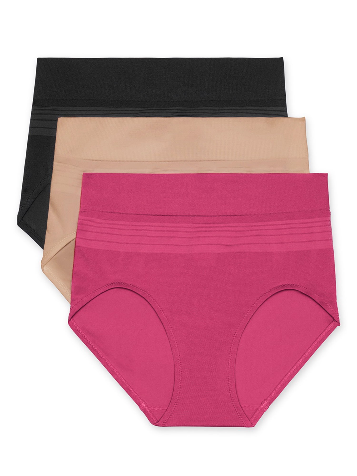 Photo 1 of Blissful Benefits by Warner's Women's No Muffin Top Seamless Brief, 3-Pack