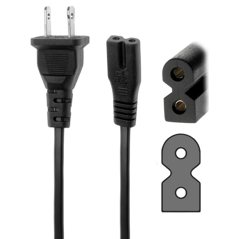 Optimum Orbis 6 ft 6 Feet 2 Prong Polarized Power Cord for Brother Sewing Machine Lb6800thrd Lb6800prw Xr9000 Lb6800