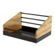 thumbnail image 1 of Soporte para discos, versátil, portátil y resistente soporte de almacenamiento para encimera, rústico y moderno, ideal como organizador para, 1 of 9