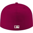 thumbnail image 4 of Men's New Era Cardinal Minnesota Twins White Logo 59FIFTY Fitted Hat, 4 of 6
