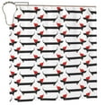 thumbnail image 2 of Sigee Christmas Dachshund for Waterproof Fabric Shower Curtain 72" W x 72" H for Bathroom Shower Curtain, 2 of 5
