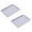 i-Gray 2PCS, variant on pdqouc Solid Durable Plastic Fast Food Tray Rectangular Serving Trays Serving Tray for Indoor Plastic Fast Food Tray 13.38*9.44 Inch for Restaurant