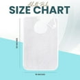 thumbnail image 6 of Linteum Textile 18x30 inches White 100% Cotton Unisex Adult Bib (3 Pack) Velcro Closure, 6 of 6