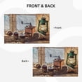 thumbnail image 3 of Rocae Oil Lamp Coffee Beans Printed Heat Resistant Place Mats,Classic Hemstitch Cloth Fabric Placemats Imitation Linen Place Mat Table Mats 18x12 inch, 3 of 5