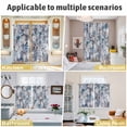 thumbnail image 5 of Palm Leaves Kitchen Curtains Window Panels, Spring Tropical Leaf Botanical Vintage Blue Insulated Window Treatment Curtain, Grommet Curtains for Bedroom/Living Room/Bathroom, 2 Piece 52"Wx45"L, 5 of 8