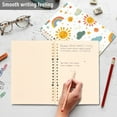 thumbnail image 4 of FORMRS 1-Subject Spiral Notebook 8" x 5" College Ruled 60 Refillable Sheet A5 Hard Cover, 2 Pack, Rainbows Pattern, 4 of 7