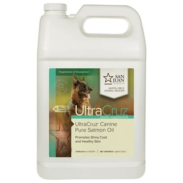 UltraCruz Pure Salmon Oil Supplement for Dogs, 1 Gallon