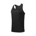 thumbnail image 3 of YYDGH Men's Workout Sleeveless Shirts Quick Dry Moisture Wicking Tees Swim Beach Muscle Tank Tops Gym Running Athletic Outdoor Vests Black S, 3 of 7