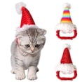 thumbnail image 4 of asddcavvf Christmas Pet Hats Small Pet Festive Supplies Hedgehog Dutch Pig Christmas Flannel Strapped Pet Accessories Dog Birthday Girl Birthday Hats for Dogs 1st Birthday Dog, 4 of 5