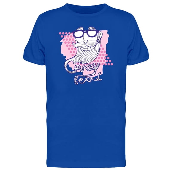 Crazy Beard Pink & White Tee Men's -Image by Shutterstock