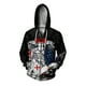 thumbnail image 2 of Sudaderas de otoño para hombre Sudadera con capucha informal para hombre Sudadera con capucha con estampado templario y espartano Sudadera con capucha holgada Sudadera con capucha con cremallera Ropa, 2 of 5