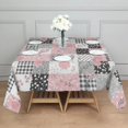 thumbnail image 3 of Pioneer Flower Floral Print Pattern Square Tablecloth, Waterproof Wipeable Spillproof Washable Table Cover for Home Kitchen Party Decor, 42"x42", 3 of 6