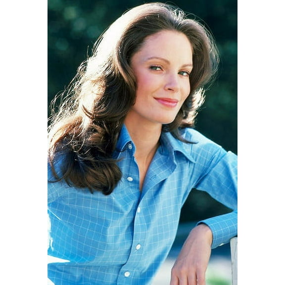 Jaclyn Smith 24x36 Poster lovely in checkered shirt Charlie's Angels