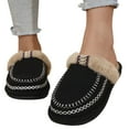 thumbnail image 3 of CHICVOMEY Warm Comfort Slippers for Women Memory Foam House Slippers with Non-Slip Sole - Plush Faux Fur Fuzzy Indoor Outdoor Slides, 3 of 5