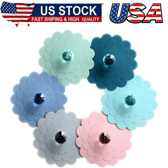 Set 6 Extra Large Silicone Cup Lid Camping Mug Lid For Tea/ Coffee Mug Covers