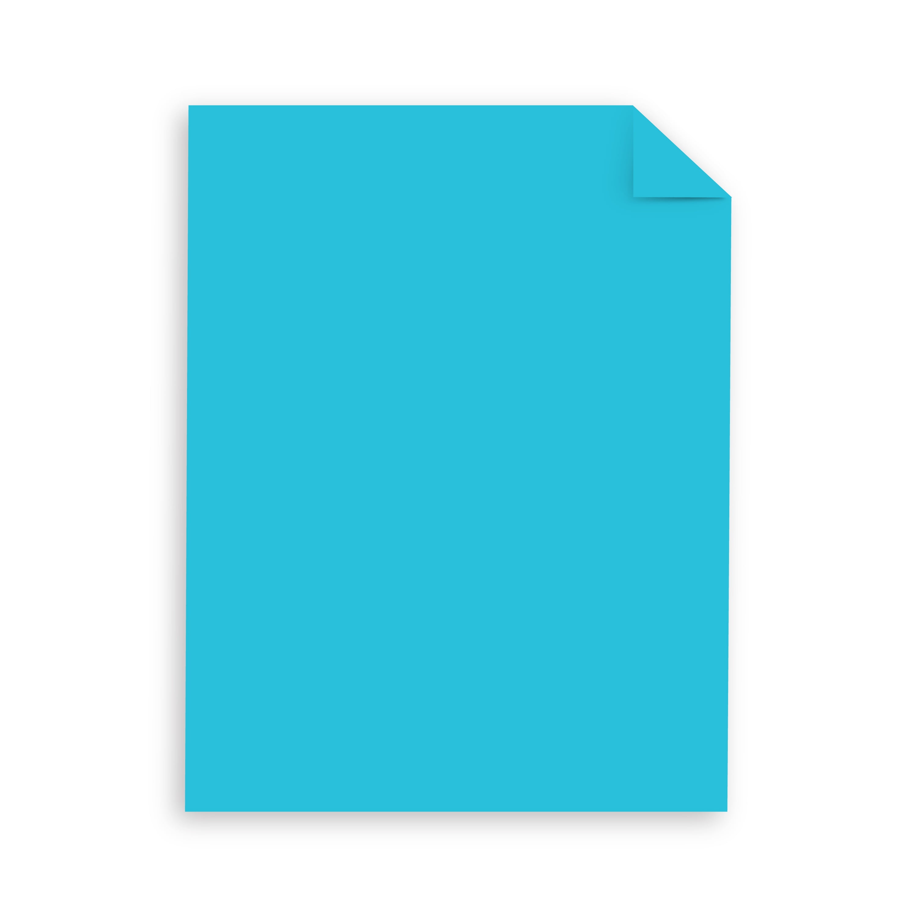 Astrobrights Colored Cardstock, 8.5" x 11", 65 lb./176 Gsm, Lunar Blue, 50 Sheets