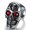 Ring, variant on Skeleton Ghost Head Ring with Ruby Eyes Electroplated Alloy Ring Festive Gift Ring Individually Packed Halloween Ring Gothic Ring Skull Ring for Men and Women