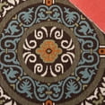 thumbnail image 4 of SAFAVIEH Veranda Durga Geometric Indoor/Outdoor Runner Rug, Chocolate/Aqua, 2'3" x 14', 4 of 9