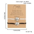 thumbnail image 3 of SUSHANG 2PC Couple Bracelet Sports Shape Card Best Friend Bracelets Couples Bracelets for 2 Matching His and Her Lover Bracelet Jewelry for Friendship Relationship Girlfriend Valentines Gift, 3 of 5
