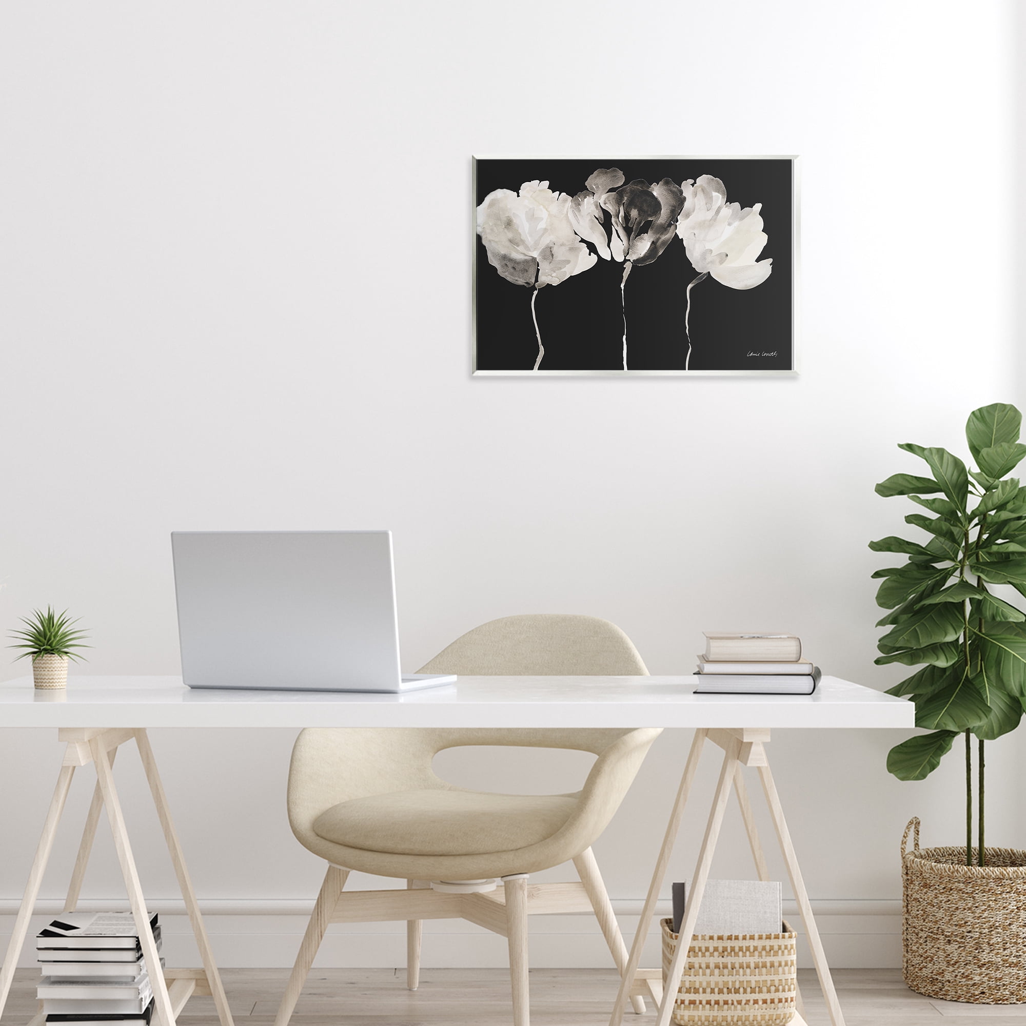 Stupell Industries Trio In Light On Black Wall Plaque Art, design by Lanie Loreth