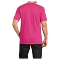 thumbnail image 2 of Yellow Rooster Mens Perfect Weight Tee Dark Fuchsia XS, 2 of 6
