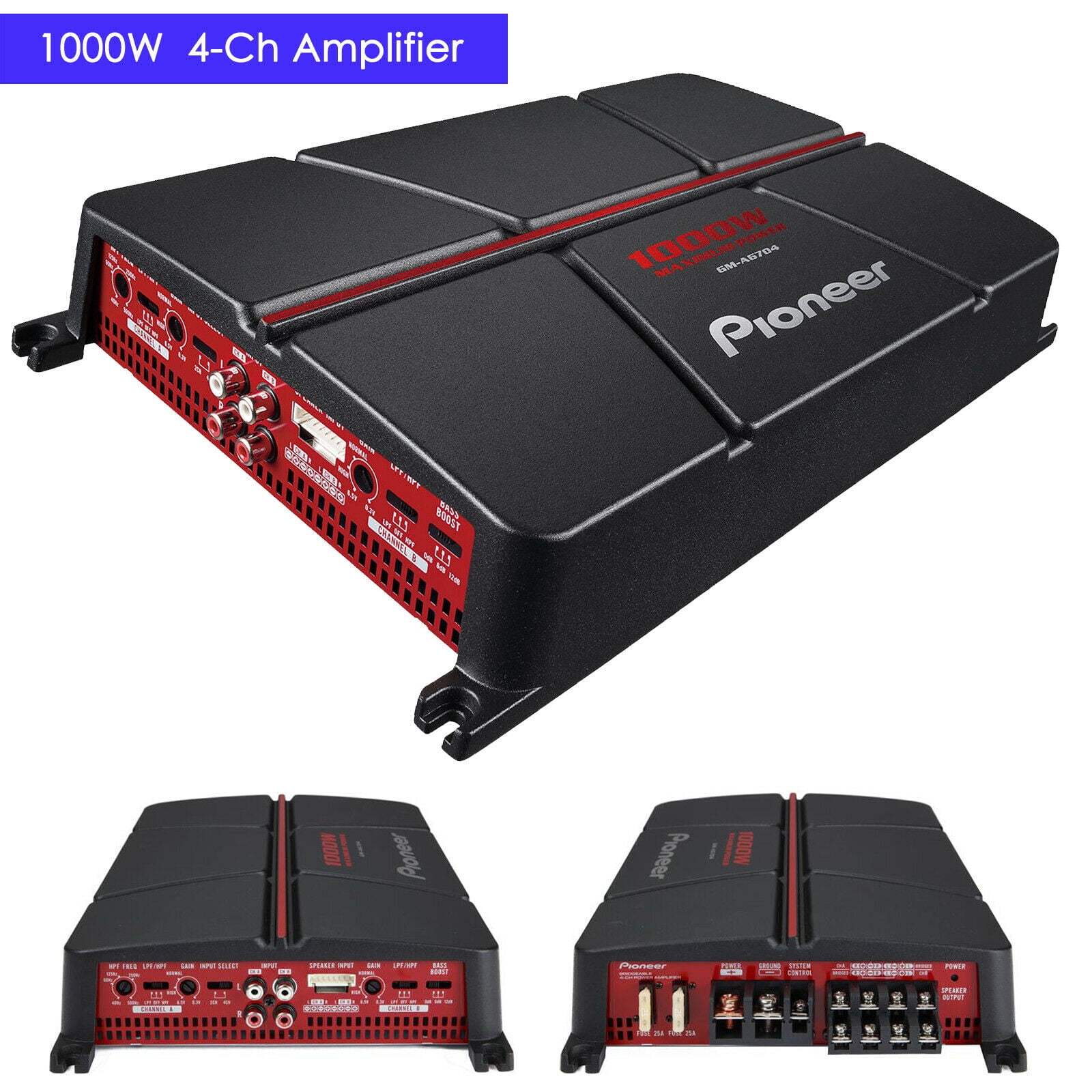 Pioneer GMA6704 1000 Watt 4Channel Class AB Car Audio