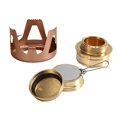 thumbnail image 3 of Réchaud à Alcool Portable Mini Léger en Laiton avec Support en Aluminium pour Camping Randonnée, 3 of 11