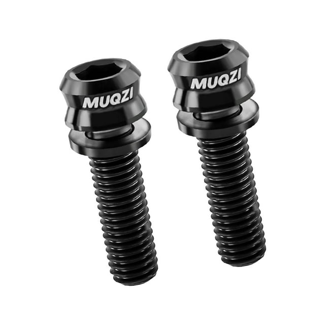 2 piezas de tornillos de titanio para vástago de manillar de bicicleta M6, accesorio de repuesto para bicicleta M6 17
