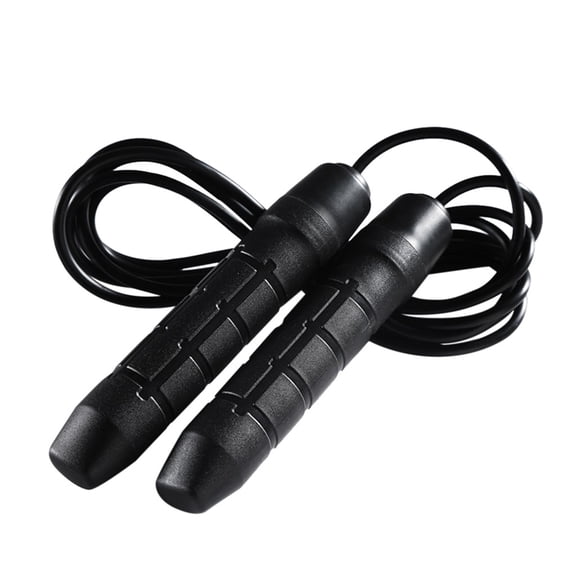 Jump Rope for Fitness, 10ft Adjustable Tangle-Free Speed Skipping Rope with Ball Bearings for Men Women Home Workout, Black (1 Pack)