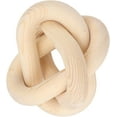 thumbnail image 1 of Chain Link Decor, Safe 3 Link Wood Link Ornament for Living Room (Original Wood Color), 1 of 8