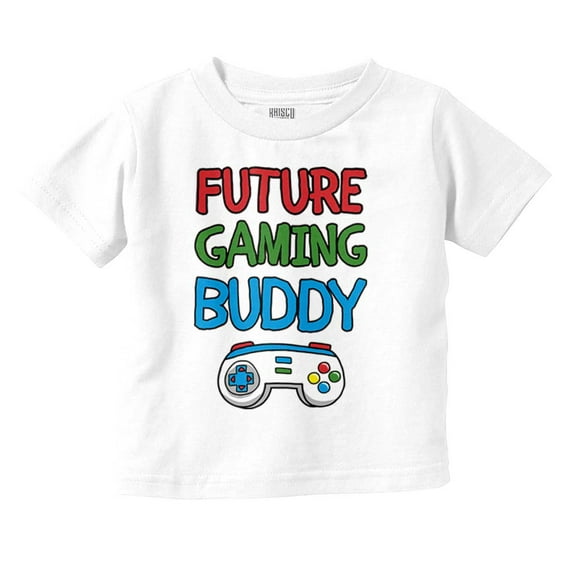 Future Gaming Buddy Video Gamer Nerd Youth T Shirt Tee Boys Infant Toddler Brisco Brands 18M