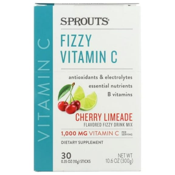 Sprouts Cherry Limeade Fizzy Vitamin C Drink Mix Case - 11.1 oz